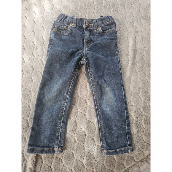 2T Girls Outfit – Cherokee Jeans & Ruffled Purple Top by Kids Headquarters - Picture 2 of 5